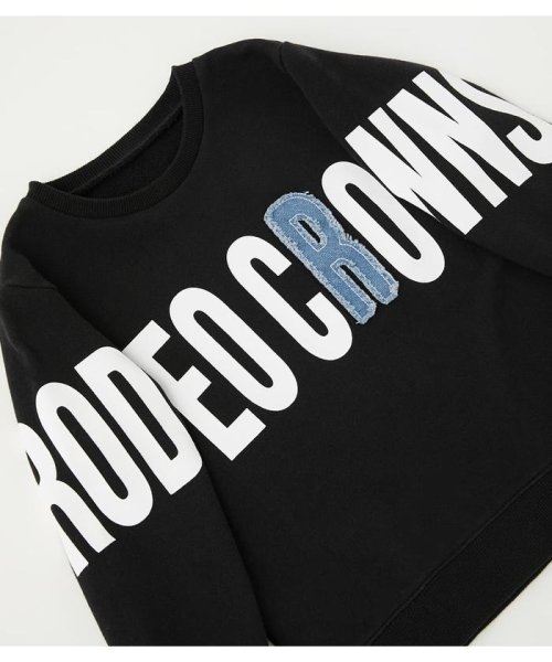 RODEO CROWNS WIDE BOWL(ロデオクラウンズワイドボウル)/キッズポイントデニムアップリケスウェット/img02