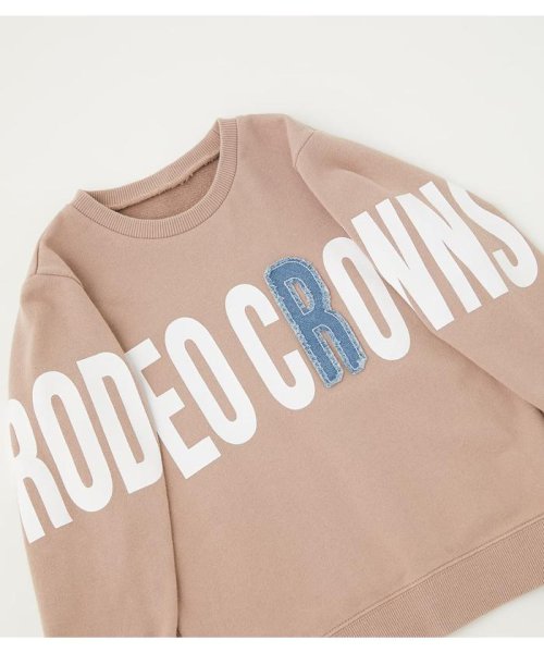 RODEO CROWNS WIDE BOWL(ロデオクラウンズワイドボウル)/キッズポイントデニムアップリケスウェット/img09