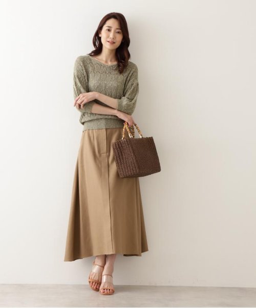 NATURAL BEAUTY BASIC(ナチュラルビューティーベーシック)/レーシーアイレットニット/img15