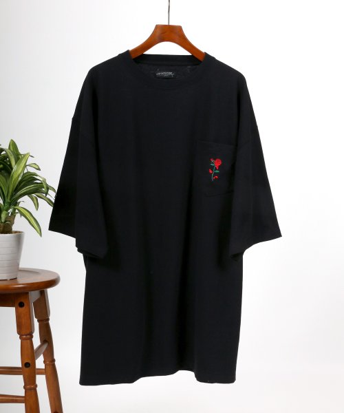 SITRY(SITRY)/【SITRY】バラシシュウTEE/薔薇刺繍Ｔシャツ<ワイドシルエット>/img05