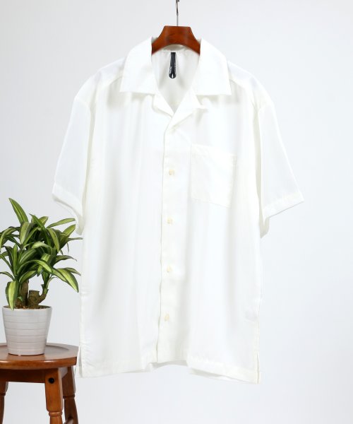 SITRY(SITRY)/【SITRY】ポリトロ オープンカラーシャツ/開襟シャツ/オーバーシャツ/img01