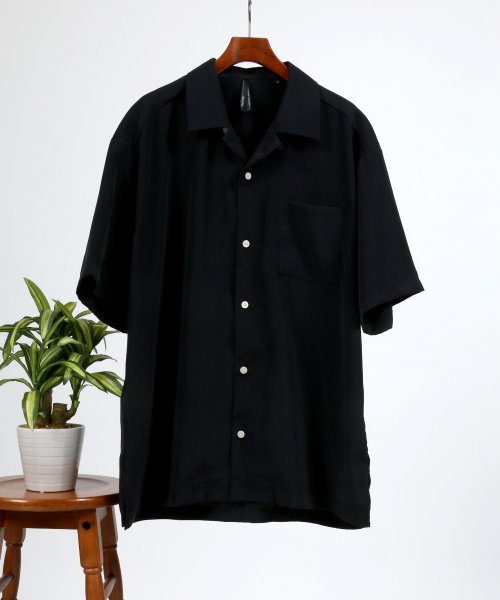 SITRY(SITRY)/【SITRY】ポリトロ オープンカラーシャツ/開襟シャツ/オーバーシャツ/img05