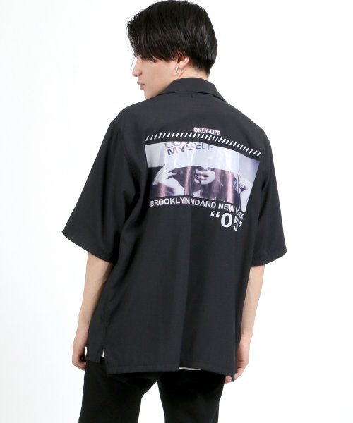SITRY(SITRY)/【SITRY】<ビッグシルエット> フォトデザイン オープンカラーシャツ/開襟シャツ/img01
