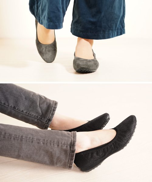 sankyoshokai(サンキョウショウカイ)/バレエシューズレディース靴 ボロネーゼ製法/img12