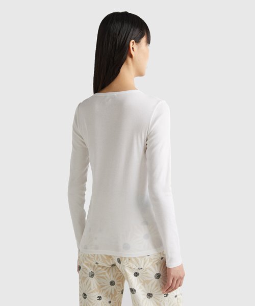 BENETTON (women)(ベネトン（レディース）)/ブランドロゴコンパクトロングTシャツ・カットソー/img09