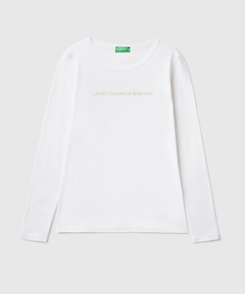 BENETTON (women)(ベネトン（レディース）)/ブランドロゴコンパクトロングTシャツ・カットソー/img10