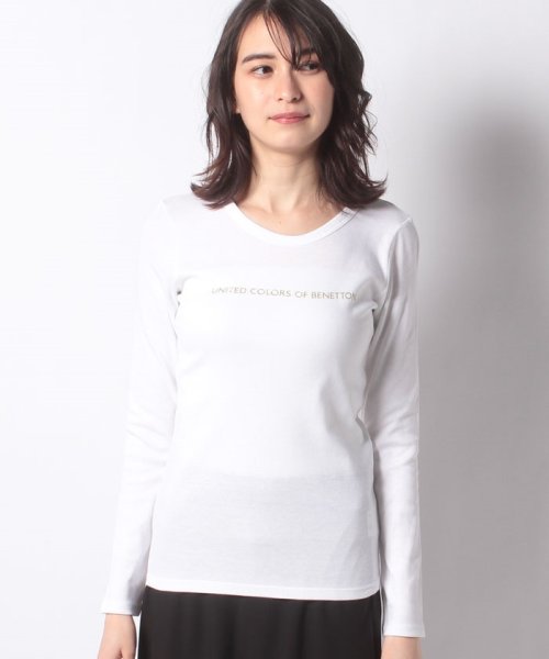 BENETTON (women)(ベネトン（レディース）)/ブランドロゴコンパクトロングTシャツ・カットソー/img12