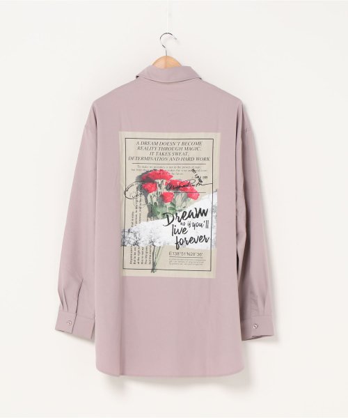 SITRY(SITRY)/【SITRY】オーバーサイズ 薔薇アートプリントシャツ/バラ アートプリント シャツ/img03