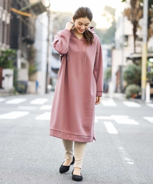 セール 40 Off 大きいサイズ 洗える ロングパーカーワンピース エウルキューブ Eur3 Magaseek