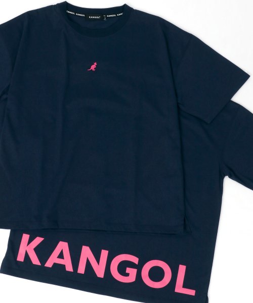 LAZAR(ラザル)/【Lazar】KANGOL/カンゴール オーバーサイズ ロゴ 刺繍 バックプリント Tシャツ/img24