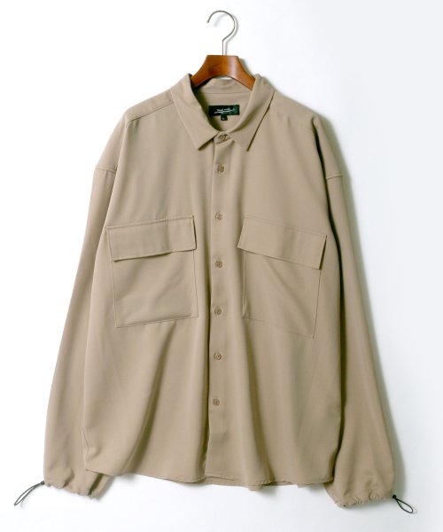 SITRY(SITRY)/【SITRY】オーバーサイズ 袖コード付き CPOシャツジャケット/img03