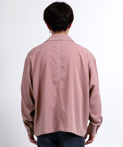 SITRY(SITRY)/【SITRY】ステッチングCPOシャツジャケット<ビッグシルエット>/img06