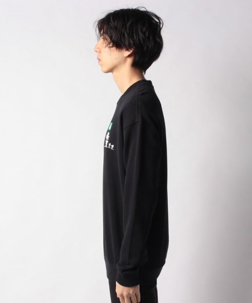 BENETTON (mens)(ベネトン（メンズ）)/【PEANUTSコラボ】JCCスヌーピー＆ウッドストックプリントスウェットトレーナー/img01