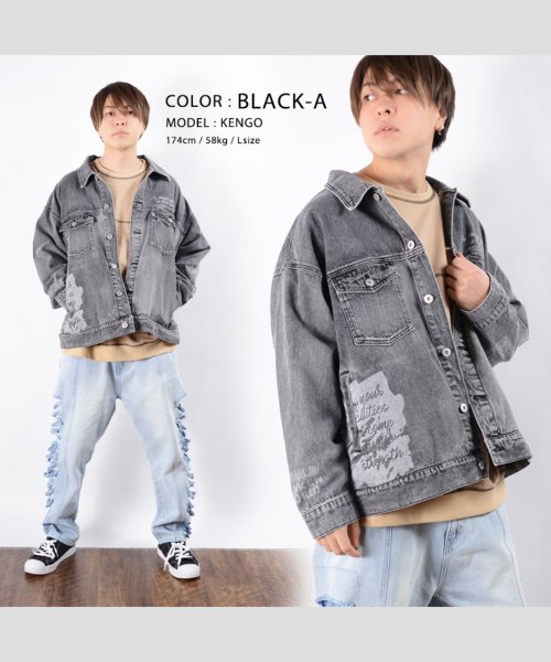 1111clothing(ワンフォークロージング)/ビッグシルエット デニムジャケット メンズ デニムジャケット レディース ビッグ gジャン ゆったり ジージャン 大きめ オーバーサイズ デニム ジャケット ビ/img11