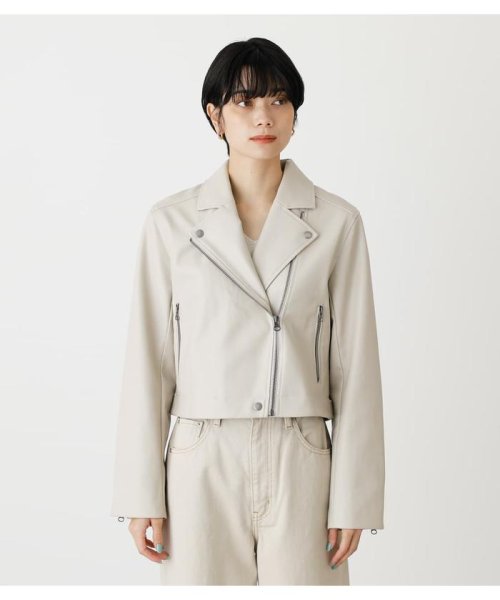 AZUL by moussy(アズールバイマウジー)/ECO LEATHER SHOR JACKET/img04