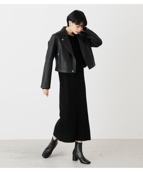 AZUL by moussy(アズールバイマウジー)/ECO LEATHER SHOR JACKET/img12