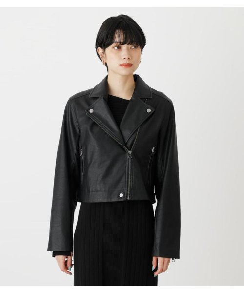 AZUL by moussy(アズールバイマウジー)/ECO LEATHER SHOR JACKET/img13