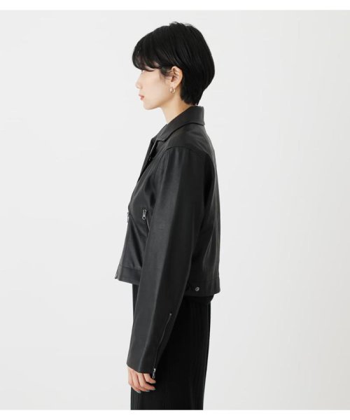 AZUL by moussy(アズールバイマウジー)/ECO LEATHER SHOR JACKET/img14