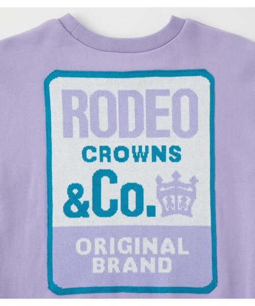 RODEO CROWNS WIDE BOWL(ロデオクラウンズワイドボウル)/キッズジャガードパッチスウェット/img18