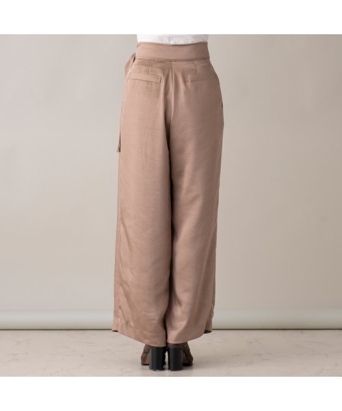 ラップ風サテンワイドパンツ Euclaid Euclaid Magaseek