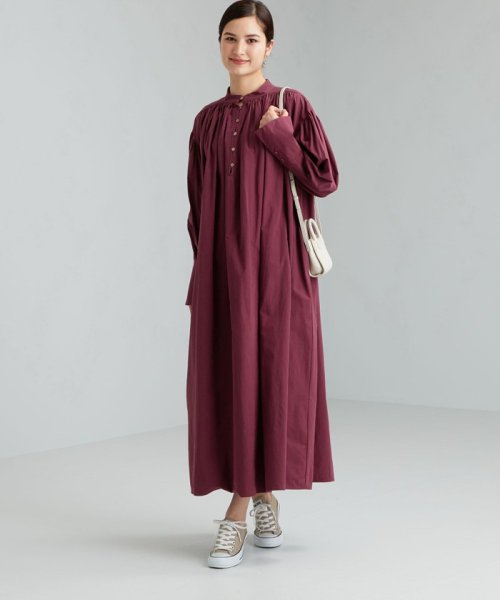 セール 60 Off Cfc Tavii ネック ギャザー ワンピース グリーンレーベルリラクシング Green Label Relaxing Magaseek