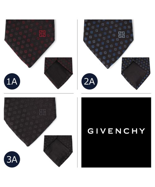 GIVENCHY(ジバンシィ)/ジバンシー GIVENCHY ネクタイ メンズ イタリア製 シルク ビジネス 結婚式 TIE ブラック ブルー レッド 黒 J3034/img02