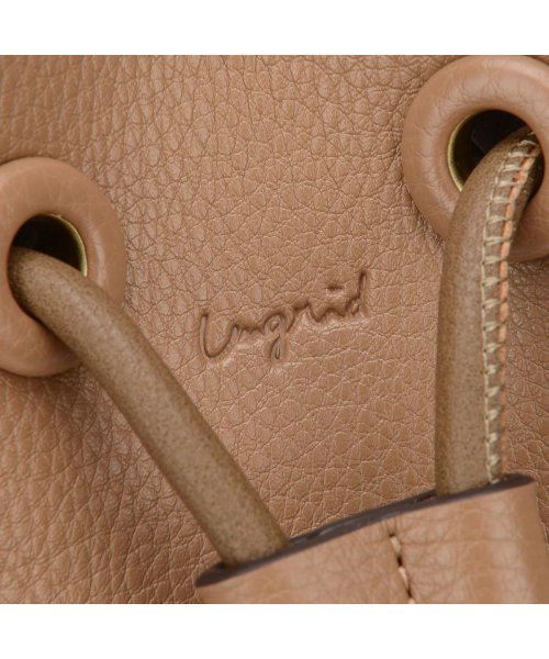 Ungrid(アングリッド)/アングリッド Ungrid バッグ ショルダーバッグ レディース 巾着 SHOULDER BAG ブラック ダーク グレー ベージュ オリーブ オーク ダーク /img08