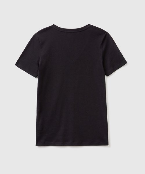 BENETTON (women)(ベネトン（レディース）)/コットン100％無地Vネック半袖Tシャツ・カットソー/img03