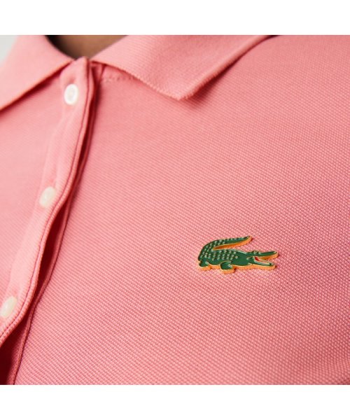 LACOSTELIVE LADYS(ラコステライブ　レディース)/LACOSTE L!VE6つボタンメタルワニロゴバッジポロシャツ/img03