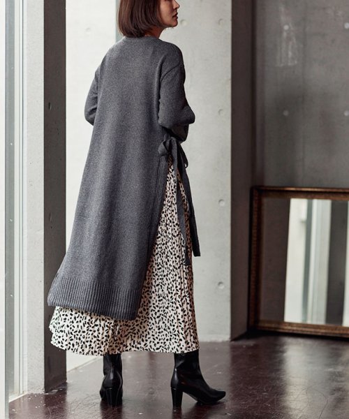 ワンピース サイドスリットニットワンピース 1040 グローウィングリッチ Growingrich Magaseek