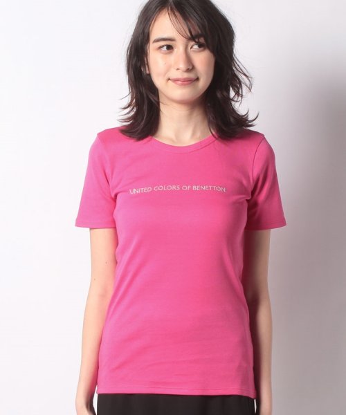 BENETTON (women)(ベネトン（レディース）)/ロゴクルーネックTシャツ・カットソー/img27