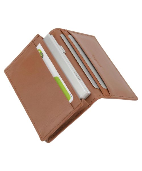 Ungrid(アングリッド)/アングリッド Ungrid カードケース 名刺入れ 定期入れ レディース COWHIDE CARD CASE ブラック ホワイト グレー ベージュ カーキ ブラ/img10