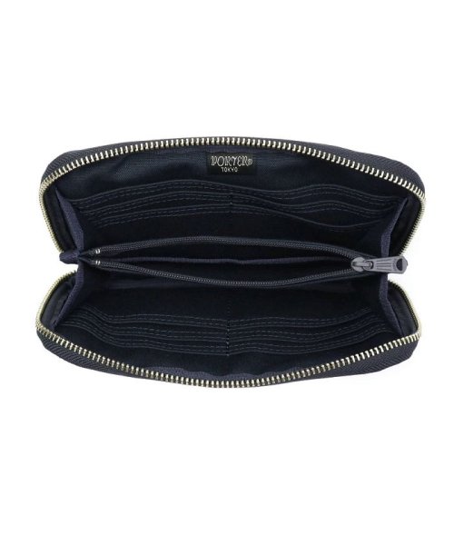 クーポン 吉田カバン ポーター 長財布 Porter Smoky スモーキー ラウンドファスナー 小銭入れ付き シンプル 日本製 592 099 ポーター Porter Magaseek