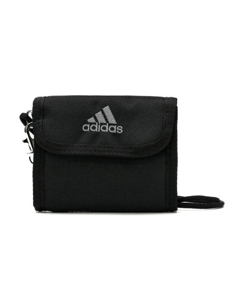 アディダス 二つ折り財布 Adidas 財布 二つ折り 小さめ ミニ財布 小銭入れあり ラウンドファスナー ストラップ ウォレットコード付き キッズ アディダス Adidas Magaseek
