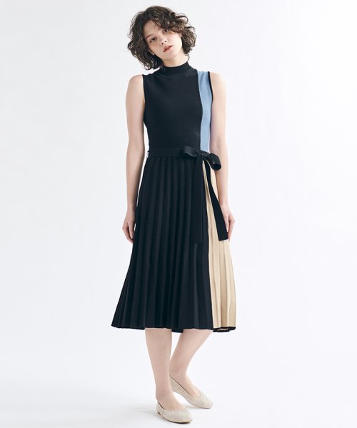 セール 50 Off Tvドラマ着用 バイカラーニットワンピース ランバンオンブルー Lanvin En Bleu Magaseek