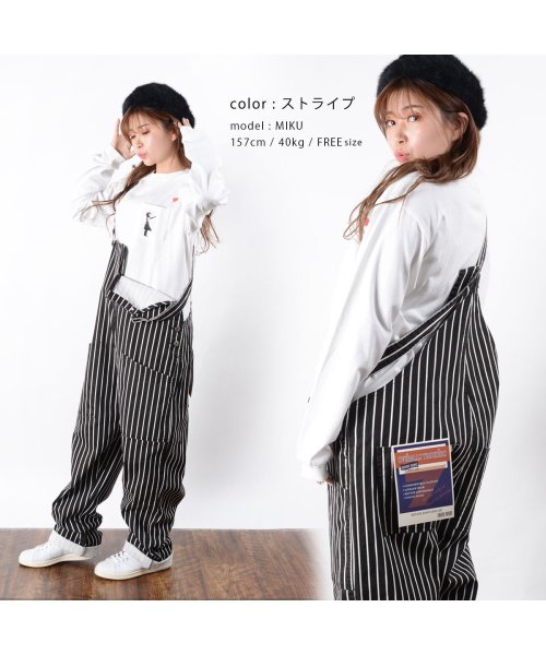 1111clothing(ワンフォークロージング)/オーバーオール サロペット メンズ レディース ワイドパンツ 柄 プリント つなぎ オールインワン 韓国 ファッション 春 ペアルック カップル 春 お揃い 服/img11