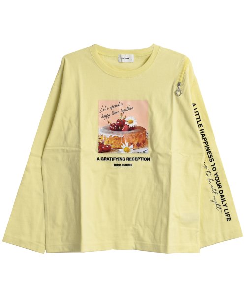 RiCO SUCRE(リコ シュクレ)/ハートチャームファスナー肩あきロングTシャツ/img08