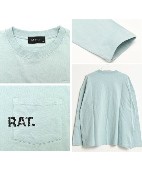 RAT EFFECT(ラット エフェクト)/ポケット付ロングTシャツ/img08