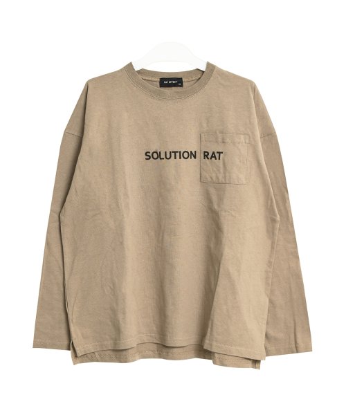 RAT EFFECT(ラット エフェクト)/ポケット付バックプリントロングTシャツ/img14