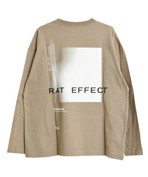 RAT EFFECT(ラット エフェクト)/グラデーションプリントロングTシャツ/img15