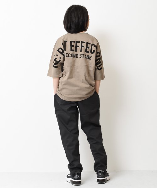 RAT EFFECT(ラット エフェクト)/バックプリントドルマン五分袖Tシャツ/img05