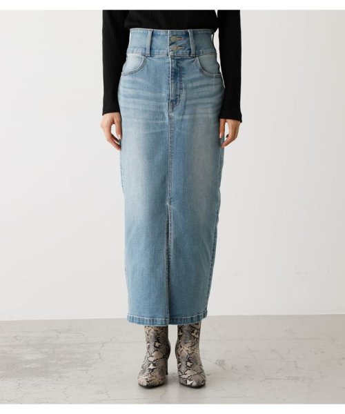 AZUL by moussy(アズールバイマウジー)/HIGH WAIST SLIT DENIM SK ２/img33