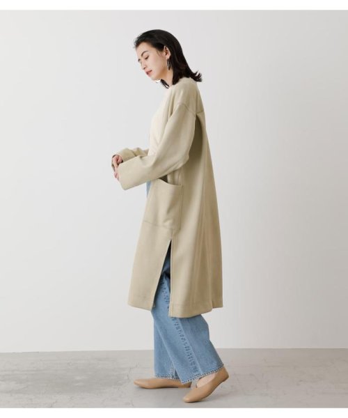 AZUL by moussy(アズールバイマウジー)/ECO SUEDE COLLARLESS COAT/img10