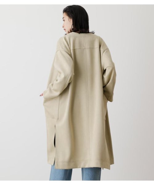 AZUL by moussy(アズールバイマウジー)/ECO SUEDE COLLARLESS COAT/img12