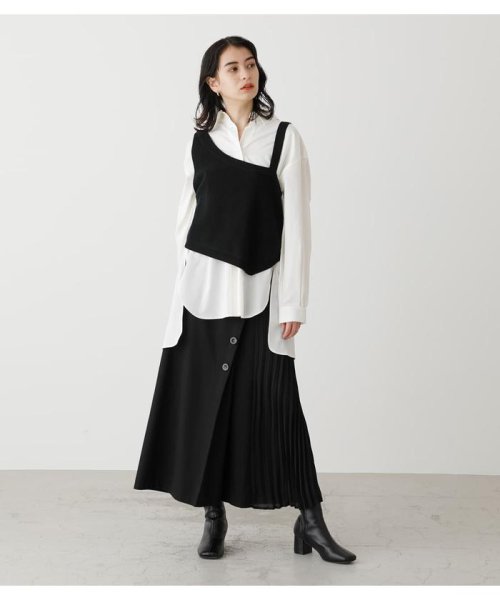AZUL by moussy(アズールバイマウジー)/ASYMMETRY KNIT VEST/img03