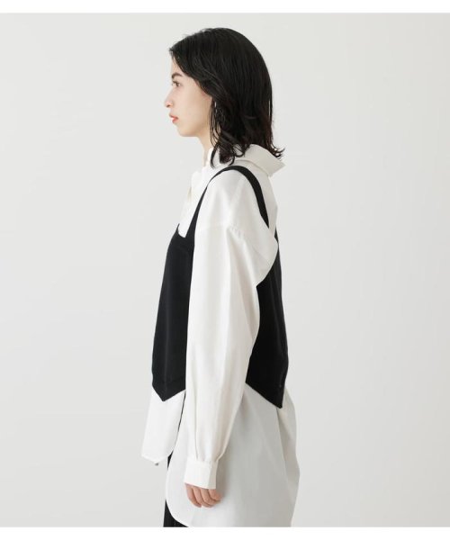 AZUL by moussy(アズールバイマウジー)/ASYMMETRY KNIT VEST/img05