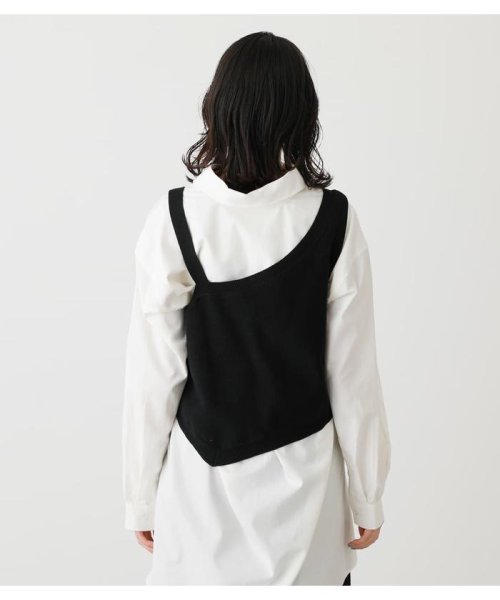 AZUL by moussy(アズールバイマウジー)/ASYMMETRY KNIT VEST/img06