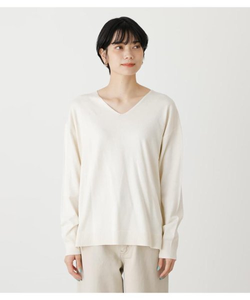 AZUL by moussy(アズールバイマウジー)/SIDE SLIT V／N KNIT TOPS/img04