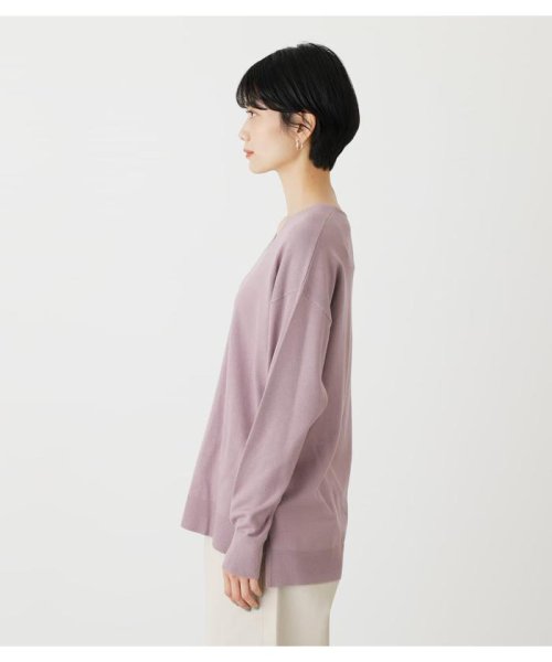 AZUL by moussy(アズールバイマウジー)/SIDE SLIT V／N KNIT TOPS/img32
