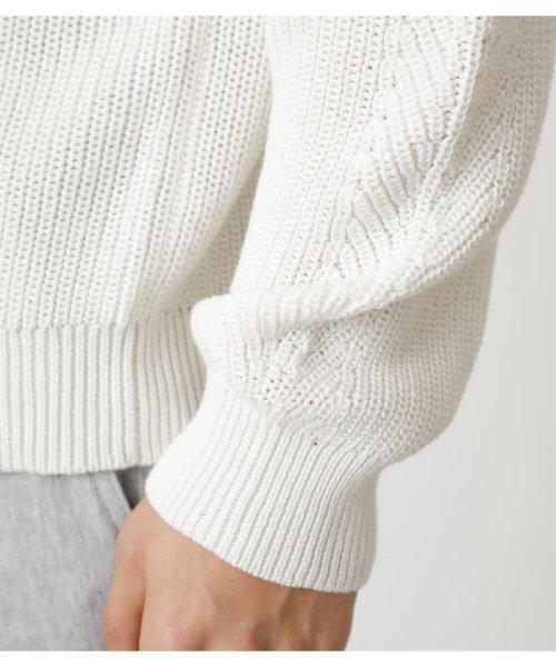 AZUL by moussy(アズールバイマウジー)/HALF CARDIGAN STITCH KNIT/img09